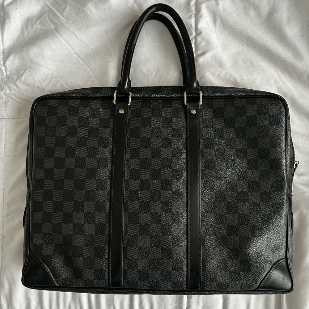Vintage Louis Vuitton Voyage Document Bag - Damier Graphie (BA2170)